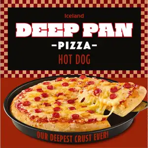 Hot Dog Deep Pan Pizza - Iceland