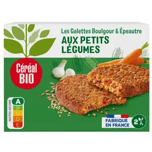 Small Vegetables Bulgur & Spelt Patties - Céréal Bio
