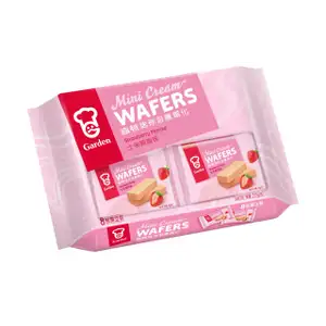 Strawberry Mini Cream Wafers - Garden