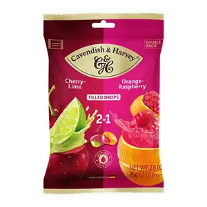 Orange & Raspberry Cherry & Lime Filled Drops   - Cavendish & Harvey