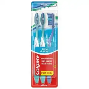 Triple Action Medium Toothbrush - Colgate