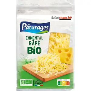 Shredded Organic Emmental - Pâturages
