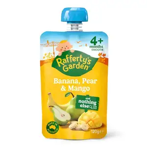 Banana, Pear & Mango Smoothie for 4 Months Plus - Rafferty's Garden