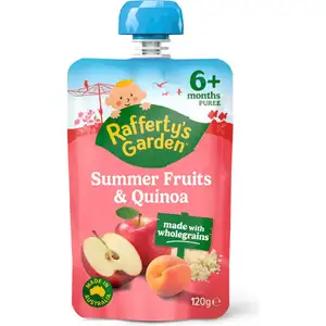 Summer Fruits & Quinoa Puree for 6 Months Plus - Rafferty's Garden