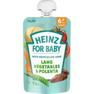 Baby Mashed from 6 Months Plus, Lamb, Vegetables & Polenta - Heinz