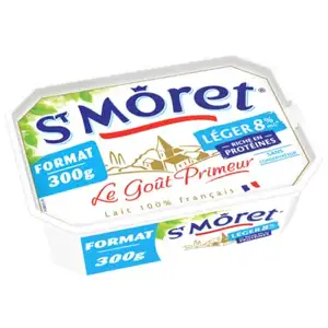 Spreadable Light Nature Cheese 8% - Saint Moret