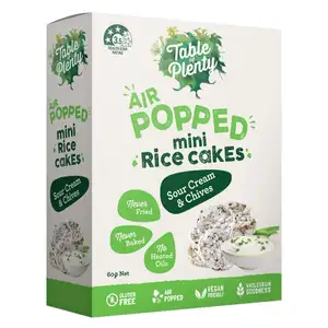Air Popped Mini Rice Cakes Sour Cream & Chives - Table of Plenty