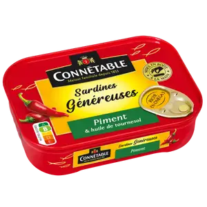 Sardines with Chili and Sunflower Oil - Connétable