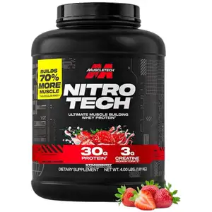 Nitro Tech Whey Protein, Strawberry - MuscleTech