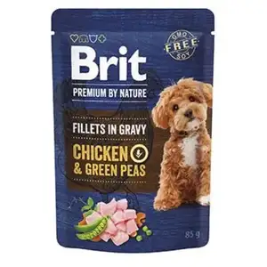 Chicken & Green Peas Fillet in Gravy Pouch - Brit