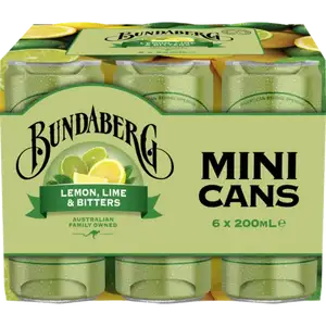 Lemon Lime & Bitters Mini Can Pack - Bundaberg