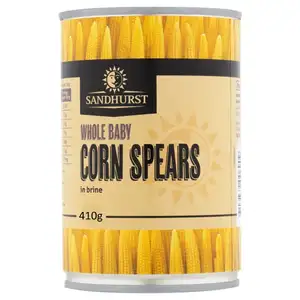 Whole Baby Corn Spears in Brine - Sandhurst