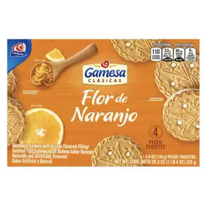 Sandwich Cookie with Orange Cream Filled - Gamesa