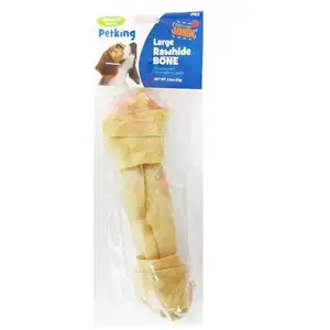 Rawhide Brown Bones Size L - Pet King