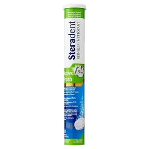 Eucalyptus & Menthol Fresh Active Fresh Denture Cleaning Tabs - Steradent