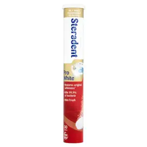 Mint Fresh Pro White Denture Cleaning Tabs - Steradent