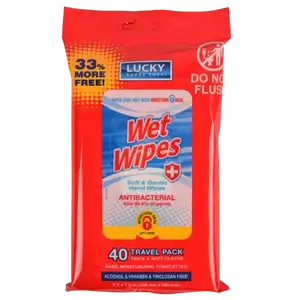 Antibacterial Wet Wipes - Lucky Super Soft