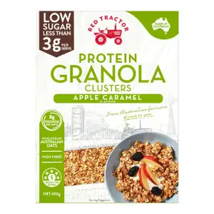 Apple Caramel Protein Granola Clusters - Red Tractor