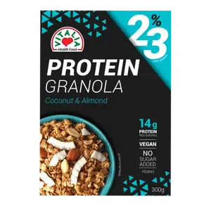 Coconut & Almond Protein Granola No Sugar Added - Vitalia