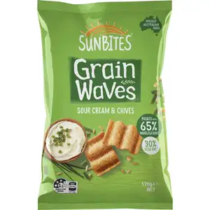 Grain Waves Sour Cream & Chives - Sunbites