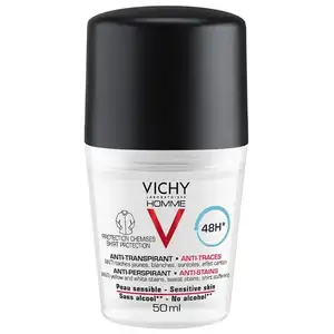 Shirt Protection 48H Roll-On Deodorant for Sensitive Skin - Vichy Laboratoires