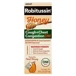 Adult Cough+Chest Congestion DM Max Honey Flavor - Robitussin