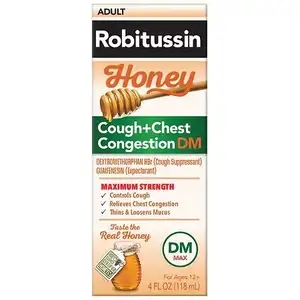 Adult Cough+Chest Congestion DM Max Honey Flavor - Robitussin