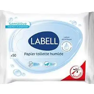 Sensitive Moist Toilet Paper - Labell