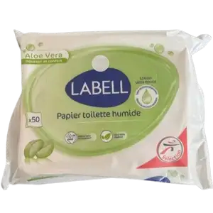 Aloe Vera Moist Toilet Paper - Labell