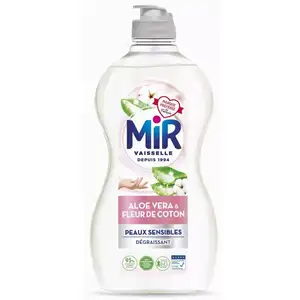 Aloe Vera & Cotton Flower Dishwashing Liquid for Sensitive Skin - Mir