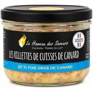 Duck Leg Rillettes with 20% Duck Foie Gras - Le Hameau des Saveurs