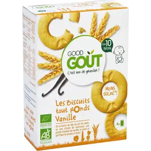 Round Vanilla Biscuits from 10 Months - Good Goût