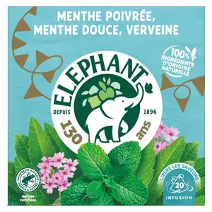 Peppermint, Spearmint, and Verbena Infusion Tea - Elephant
