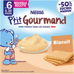 Baby Dessert for 6-36 Months, Gourmand Biscuit - Nestlé