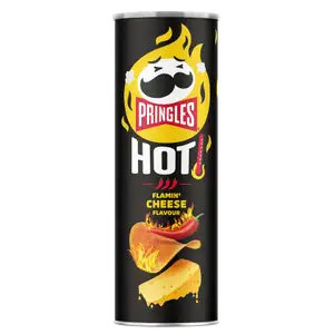 Flaming Cheese Potato Crisps - Pringles