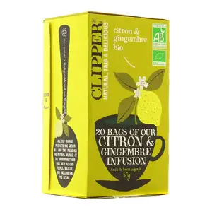 Lemon & Organic Ginger Infusion Tea - Clipper