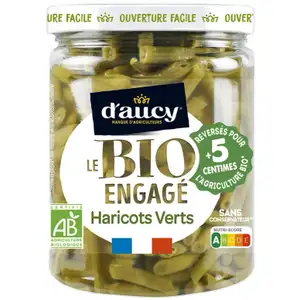 Organic Green Beans No Added Salt - D'Aucy