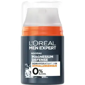 Magnesium Defense Hypoallergenic 24H Moisturising Face Cream for Sensitive Skin - L'Oréal