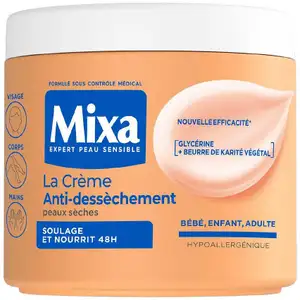 Anti-Dryness Cream for Face, Body, and Hands - Mixa