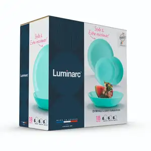 Diwali Light Turquoise 18-Piece Kitchen Set - Luminarc