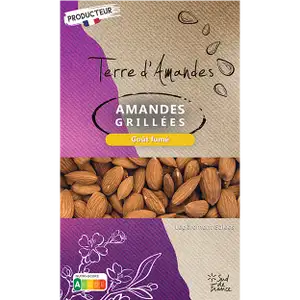 Salted Roasted Almonds with Skomy Flavor - Terre d'amandes