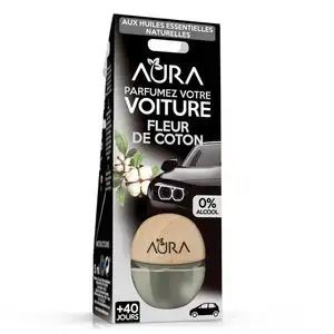 Cotton Flower Car Air Freshener - Aura