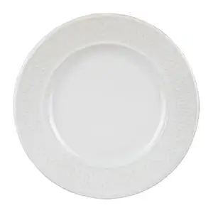 Porcelain White Dinner Plate - Geneviève Lethu