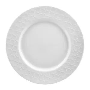 Porcelain White Dessert Plate - Geneviève Lethu