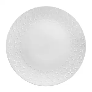 Porcelain White Serving Plate - Geneviève Lethu