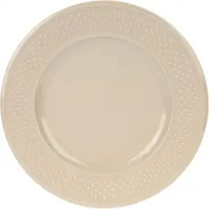 Taupe Decor Rice Grain Dinner Plate - Geneviève Lethu