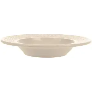 Taupe Rice Grain Soup Plate - Geneviève Lethu