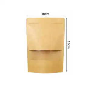 Kraft Standup Pouches Brown 10x15cm