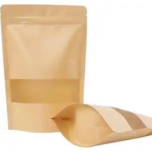 Kraft Standup Pouches Brown 20x30cm