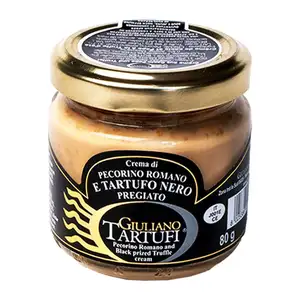 Pecorino Romano PDO and Black Prized Truffle Cream - Giuliano Tartufi
